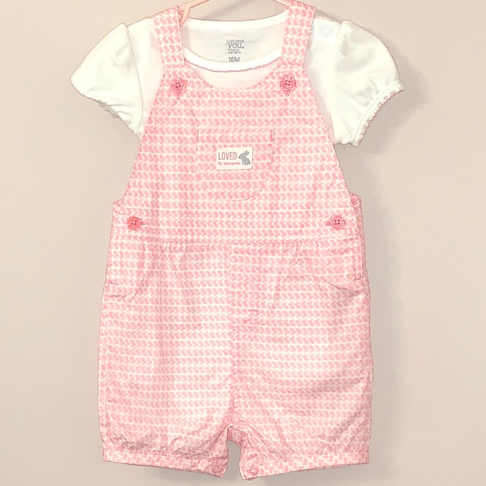 NWOT- Just one you by carter’s overall shorts